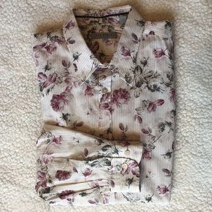 Ted Baker Floral and striped shirt size 5